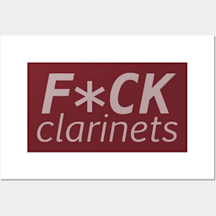 F*ck Clarinets logo Posters and Art